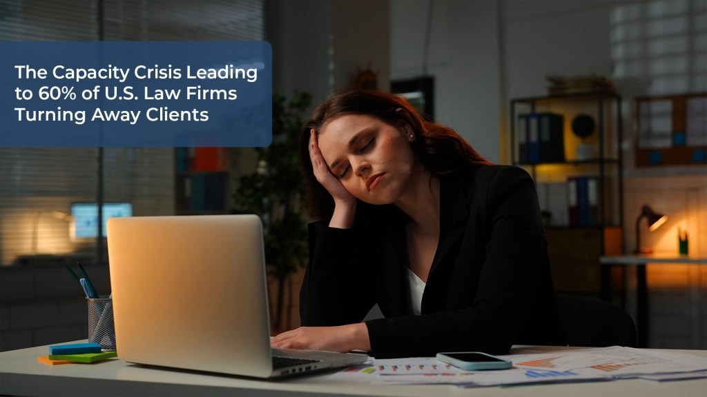 Overwhelmed attorney facing law firm staffing challenges