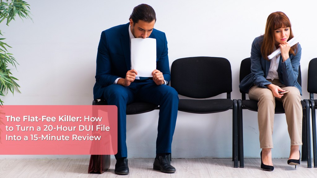 Criminal defense lawyers using effective administrative workflows