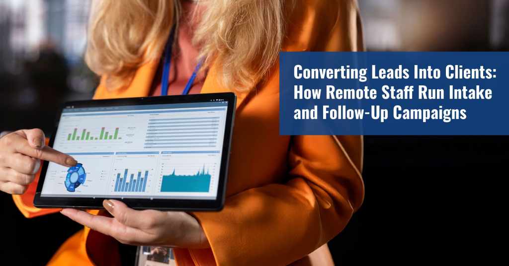 Law firm intake conversion KPI dashboard and lead tracking system