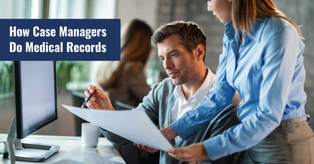 Remote personal injury case manager working inside Clio case management software