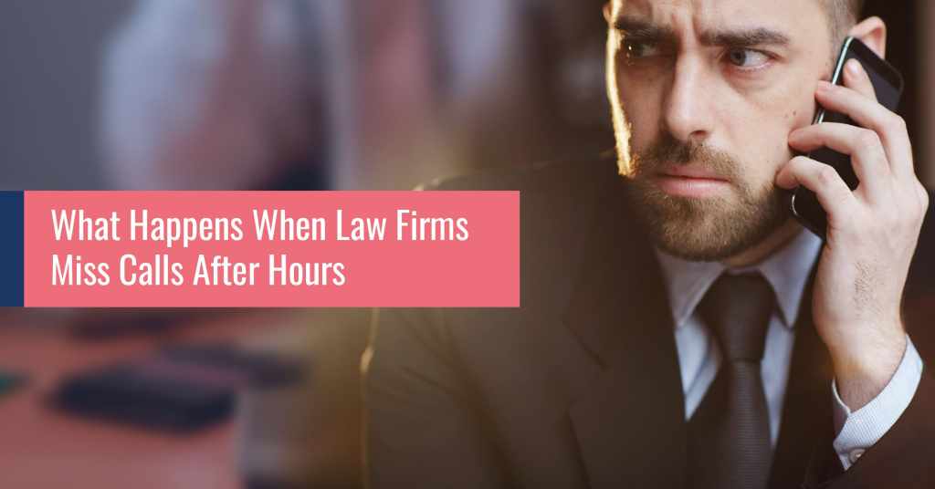 Law firm intake dashboard showing lost retainers from missed after-hours calls