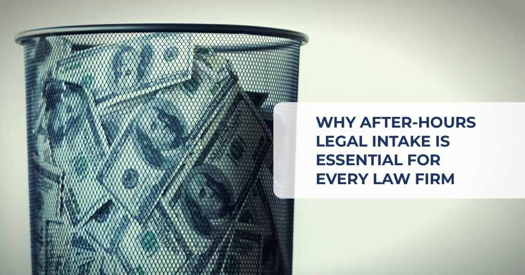 Attorney working late while after-hours legal intake captures new client calls